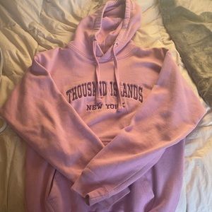 Pink/purple thick material 1000 islands hoodie!
